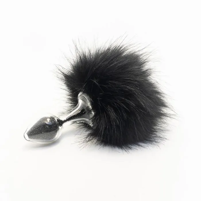 Crystal Delights Anal Crystal Delights Sparkle Bunny Tail Butt Plug 3 Colors