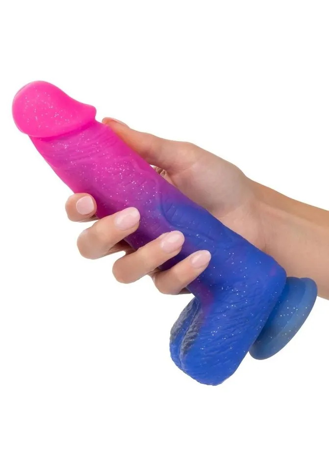 Naughty Bits Ombre Hombre XL Rechargeable Silicone Vibrating Dildo Naughty Bits Female Sex Toys