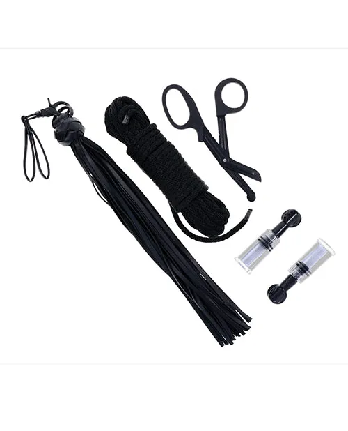 Sportsheets International Sportsheets Tied Twisted Bondage Set Black Anal