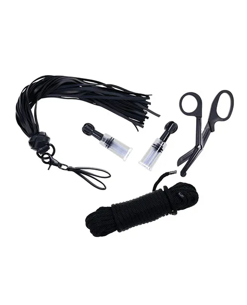 Sportsheets International Sportsheets Tied Twisted Bondage Set Black Anal