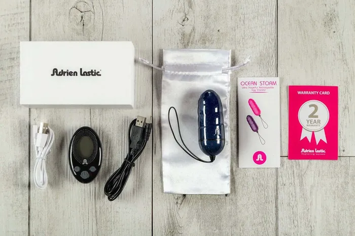 Adrien Lastic Ocean Storm Super Powefull Rechargeable Vibrating Egg Bullet With Remote Control Adrien Lastic Female Sex Toys