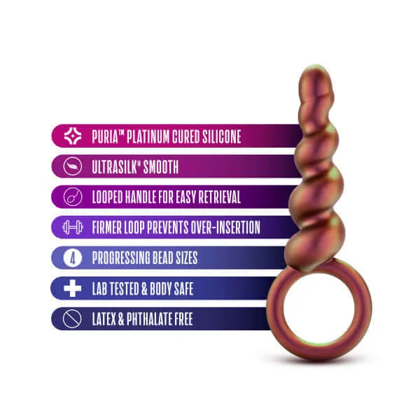 Anal Blush Novelties Anal Adventures Matrix Spiral Loop Plug Copper