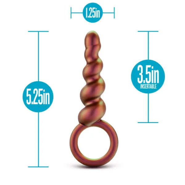 Anal Blush Novelties Anal Adventures Matrix Spiral Loop Plug Copper