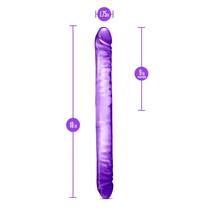 B Yours By Blush Purple 18Inch Long Dildo Blush Dildos