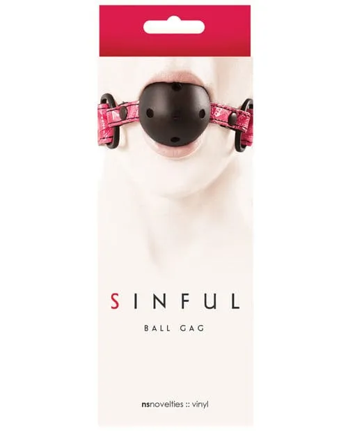 NS Novelties Male Sex Toys Sinful Ball Gag NS Novelties Male Sex Toys Sinful Ball Gag
