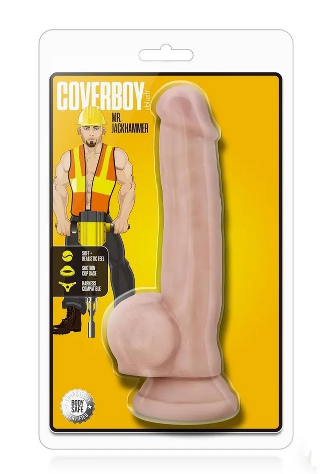 Female Sex Toys Loverboy Mr Jackhammer Dildo with Balls Coverboy