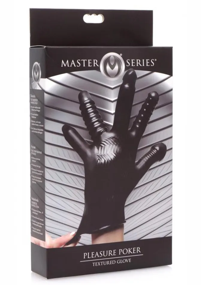 Master Series Pleasure Poker Textured Glove Master Series Male Sex Toys