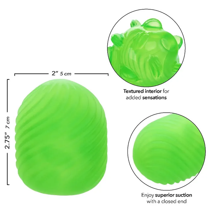 CalExotics Pop Sock Textured Green Male Sex Toys CalExotics Pop Sock Textured Green Male Sex Toys
