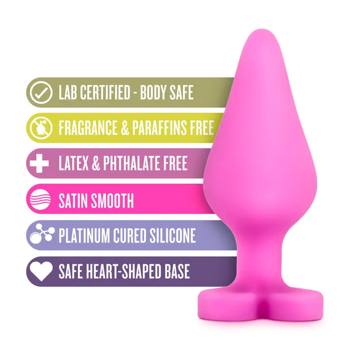 Castle Megastore Vibrators Play with Me Naughty Candy Heart Be Mine Pink